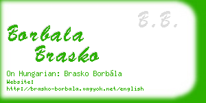 borbala brasko business card